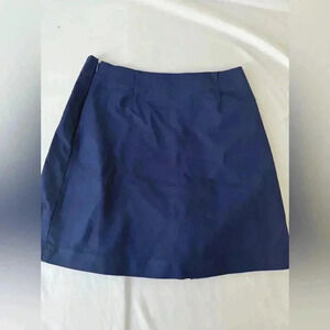 Lauren Ralph Lauren navy pleated A-line mini skirt 10